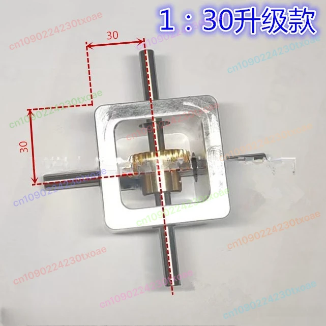 

90 Degree Right Angle Gearbox 1:30 Ratio Worm Gear Reducer Compact Transmission Box for Small Mechanical Equipment