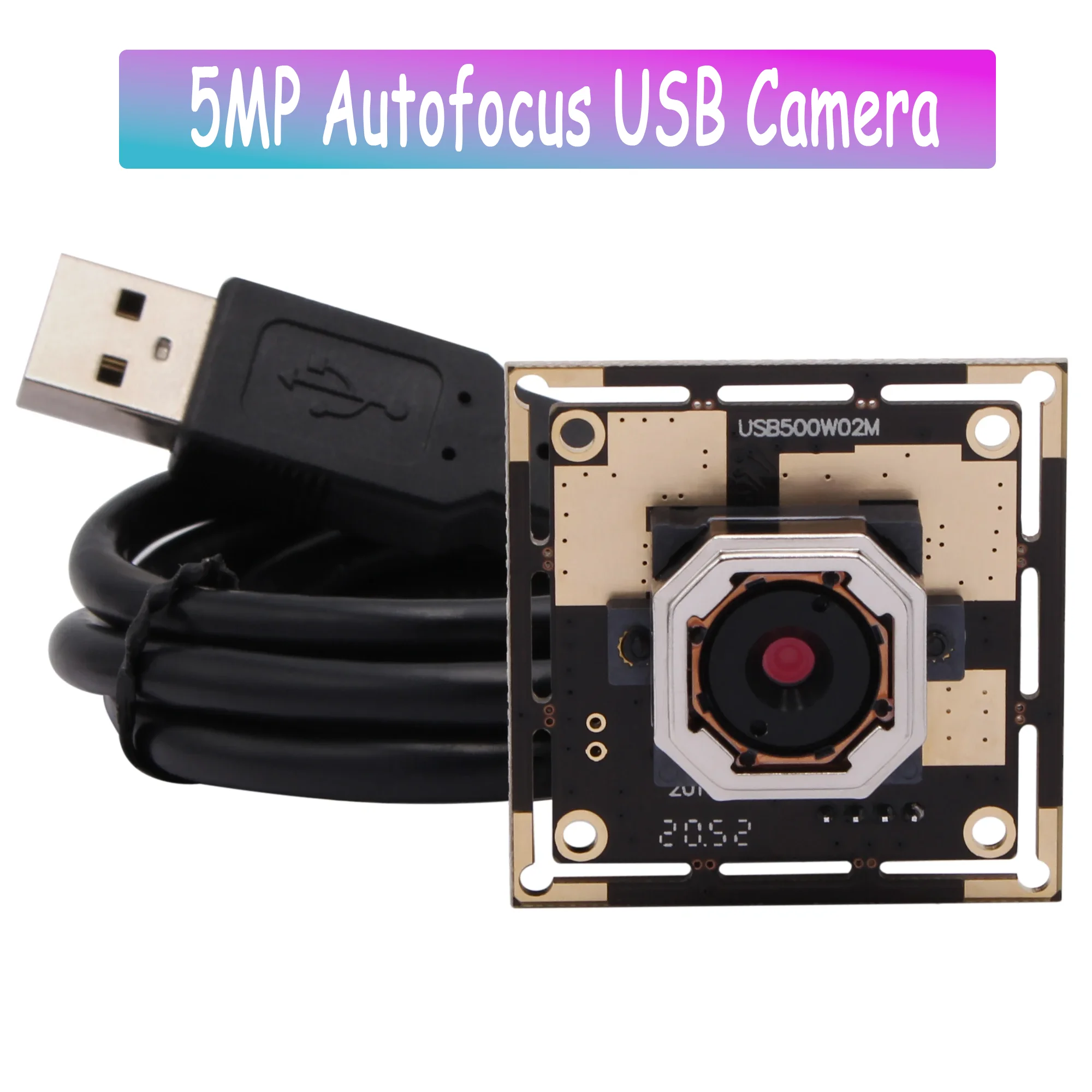 

ELP 5 MP Mini USB Camera Module Autofocus Document Scan Camera Board for Windows Mac Linux Support QR Code Scan