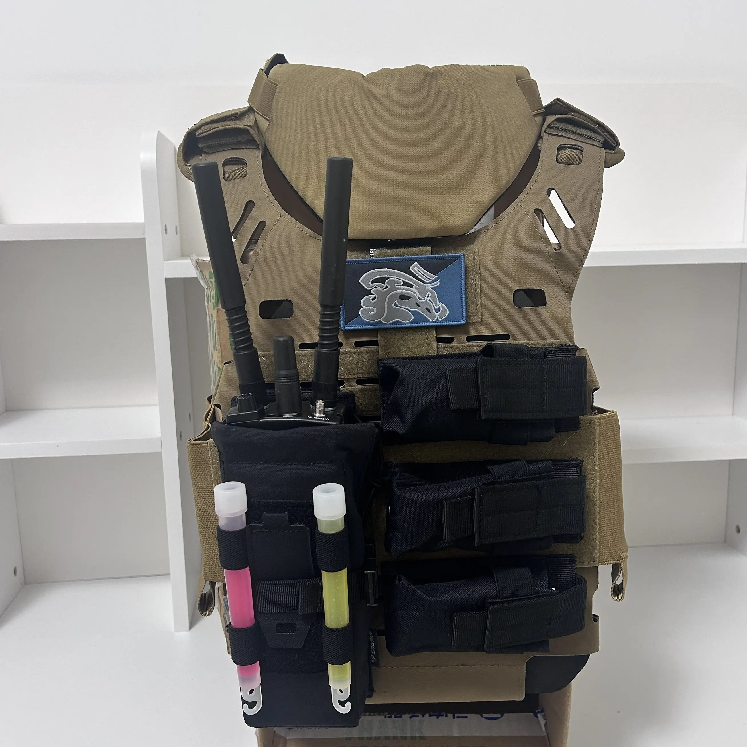 Tactical 3D Printed Equipment Model Airsoft Vest Accessories Battery Box Grenade Model Communicator Model for Outdoor CS Cosplay