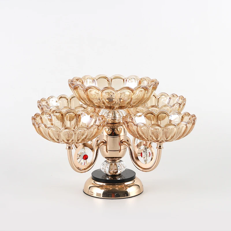 Bandeja de frutas Lotus bandeja de servicio hogar de lujo