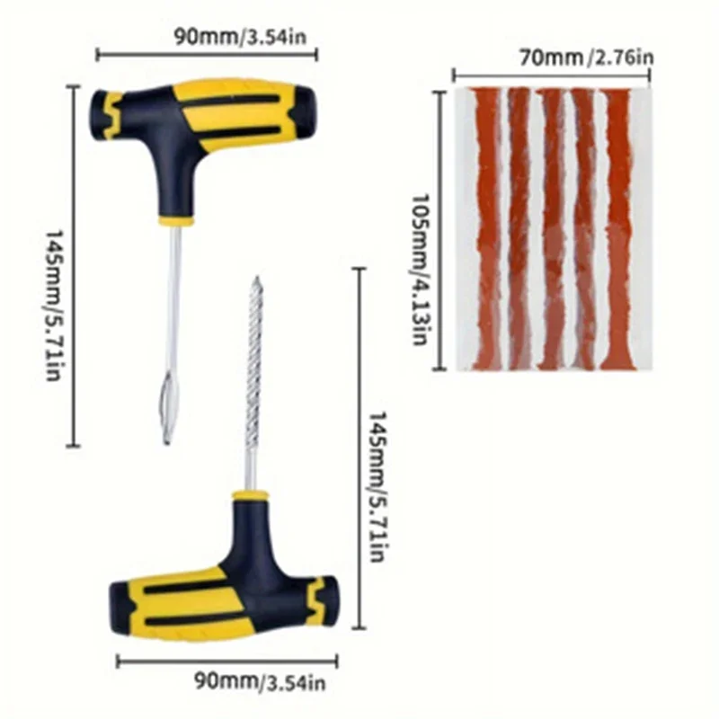 Strumento di riparazione pneumatici per Auto Kit di riparazione pneumatici Set di attrezzi per borchie Auto Bike Tubeless pneumatico tappo per