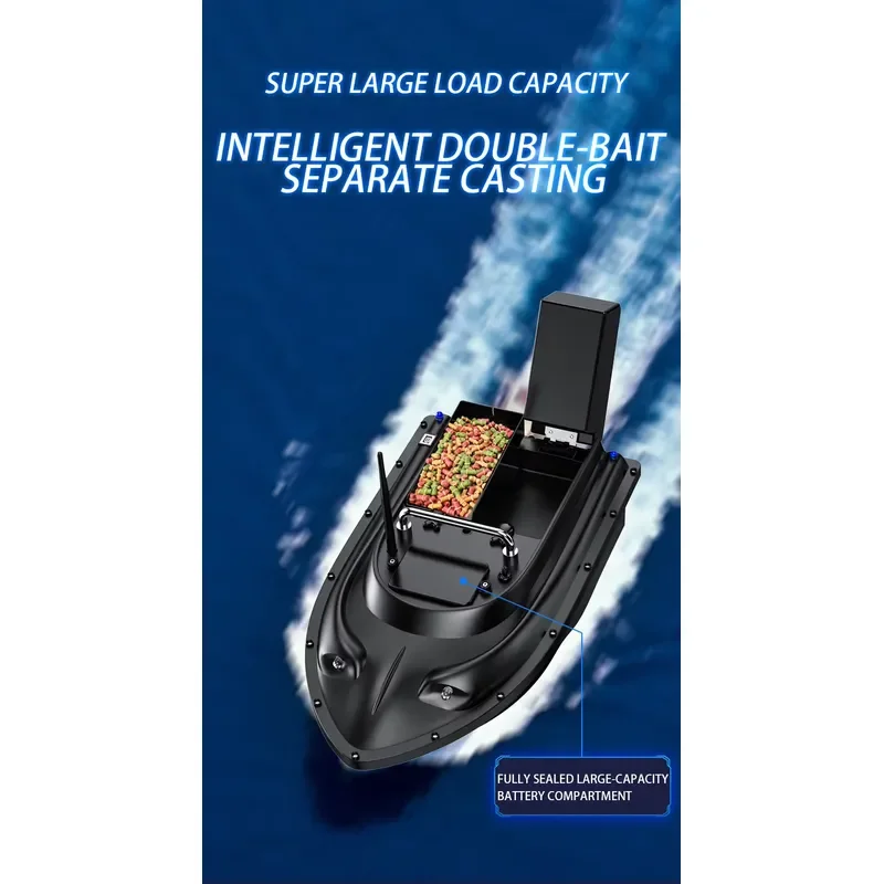 Fishing Bait Boat Carp Fishing Intelligent Remote Control Automatic Return Fish Finder Boat GPS Point Fishing Bait Boat view 4