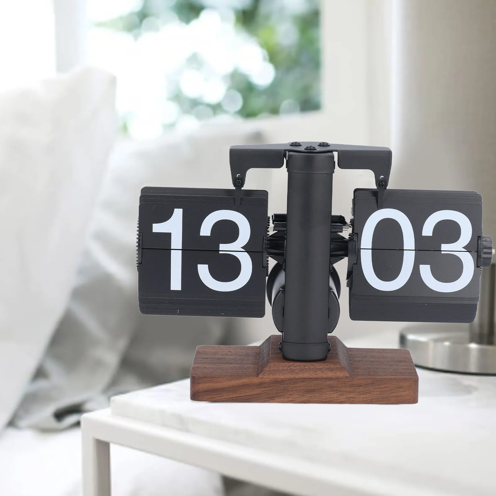 Digitaler Uhrknopf, Zeiterfassung, einfache Installation, innovative 24-Stunden-Retro-Down-Uhr in kleiner Balance-Form für das Büro