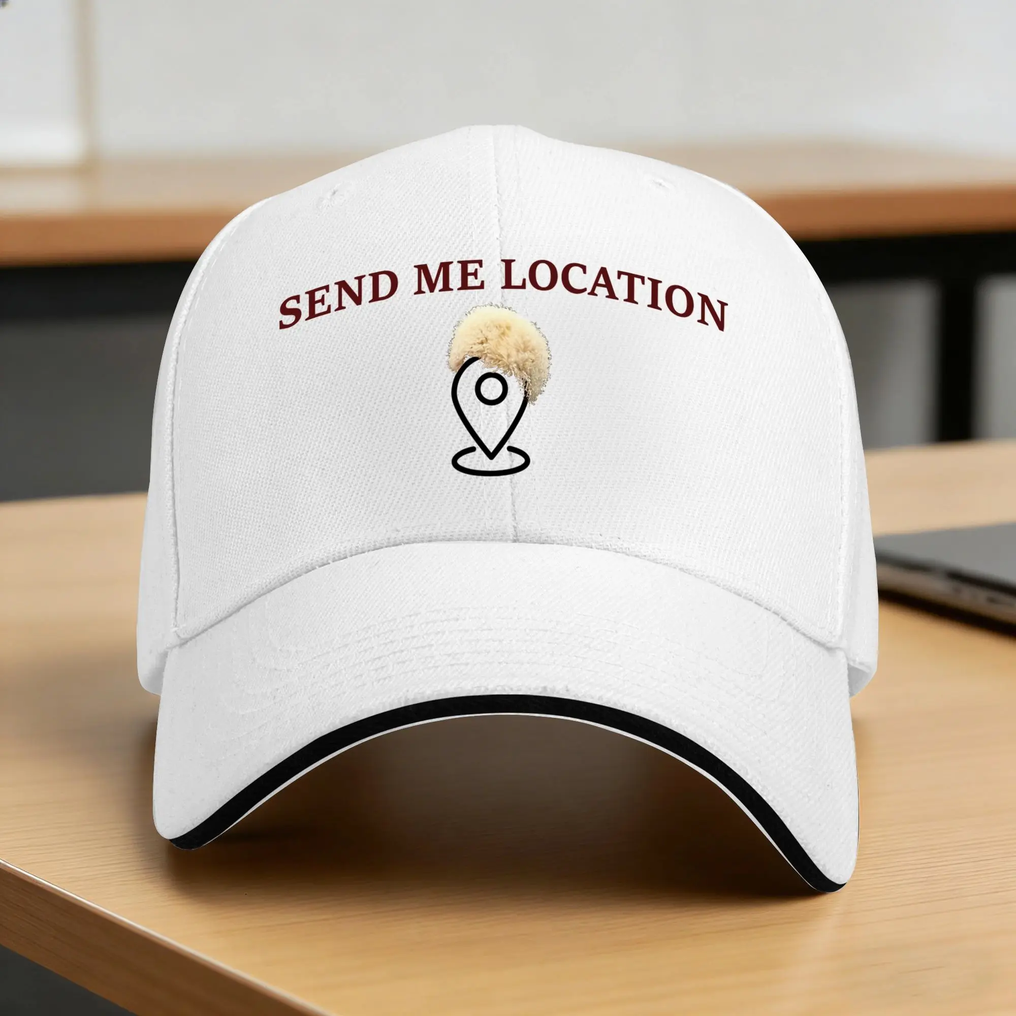 Send me location Khabib Sun Baseball Cap  Summer Street Style Trucker Hat For Unisex-Teens Kpop Rock Snapback Cap