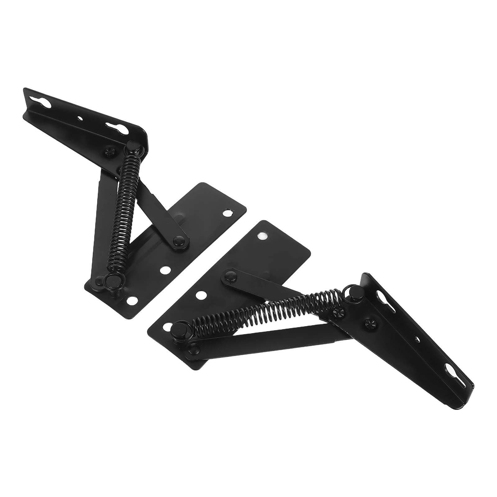 

2Pcs Durable Sofa Bed Hinges Black Hardware Connectors Easy Assembly Stable Bed Corner Brackets Furniture Accessories