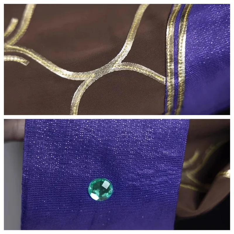 زي اليشم التنكري مجموعة كاملة من الملابس بنفس النمط لزي لعبة الرسوم المتحركة لعيد الهالوين وعيد الميلاد