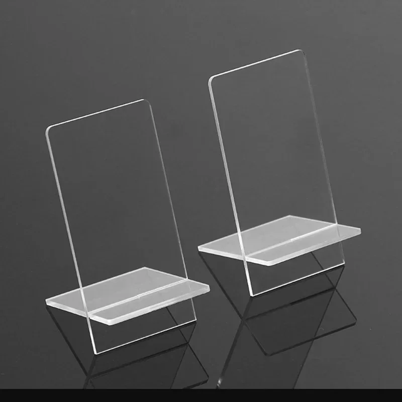 5 قطع الجملة الاكريليك عرض الرف عرض المجوهرات الهاتف المحمول عرض المحفظة نظارات الرف تكشف الإطار #4
