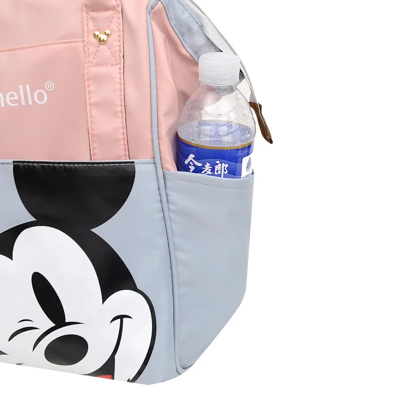 Anime Figure Disney Mickey Mouse Kids Bacpack Mummy Bag Minnie Pattern Travel Handbag Shoulder Bag Children\'s School Bags Gifts