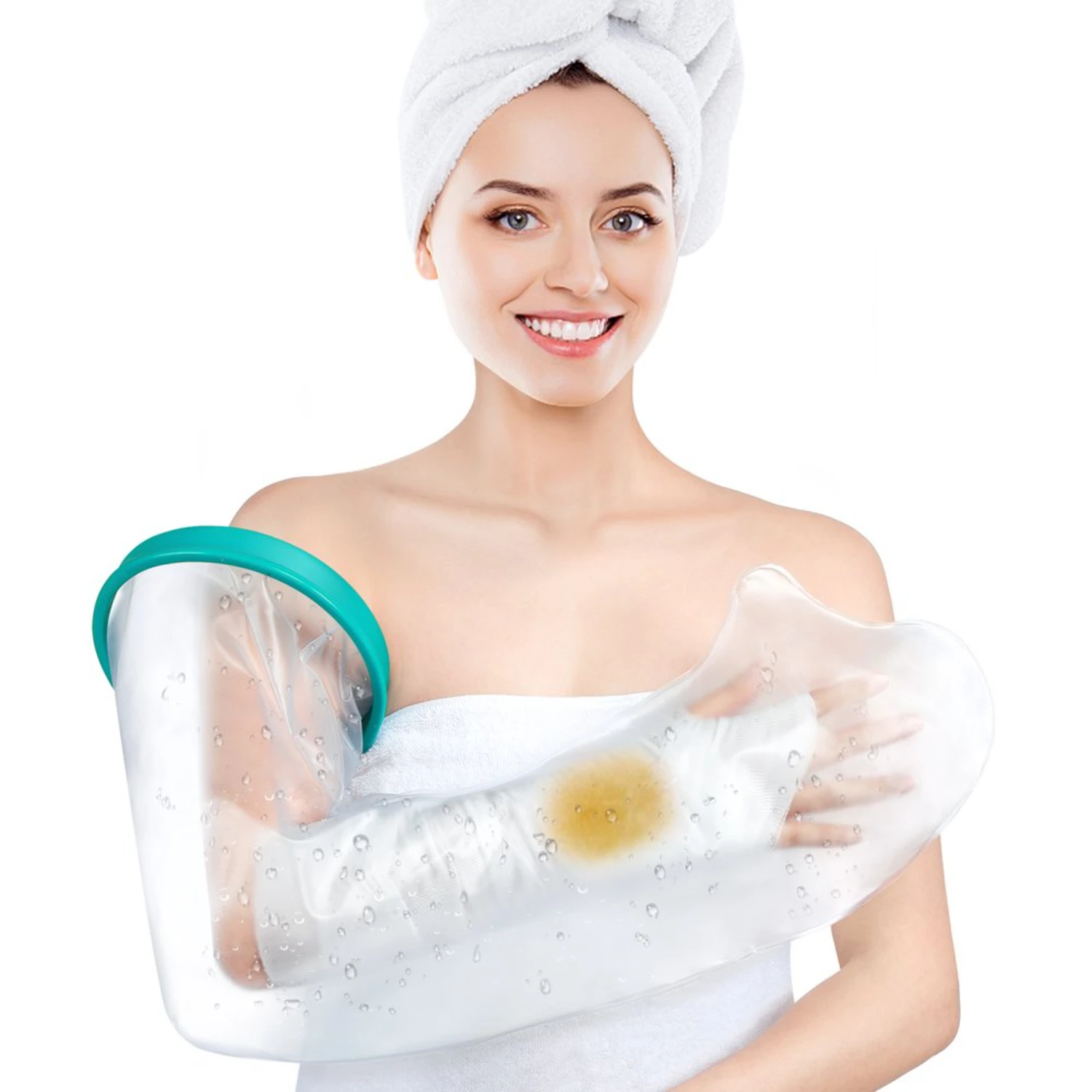

Waterproof Cast Cover for Shower & Bath - Adult Arm. Reusable Sealed Water Protector Keeps