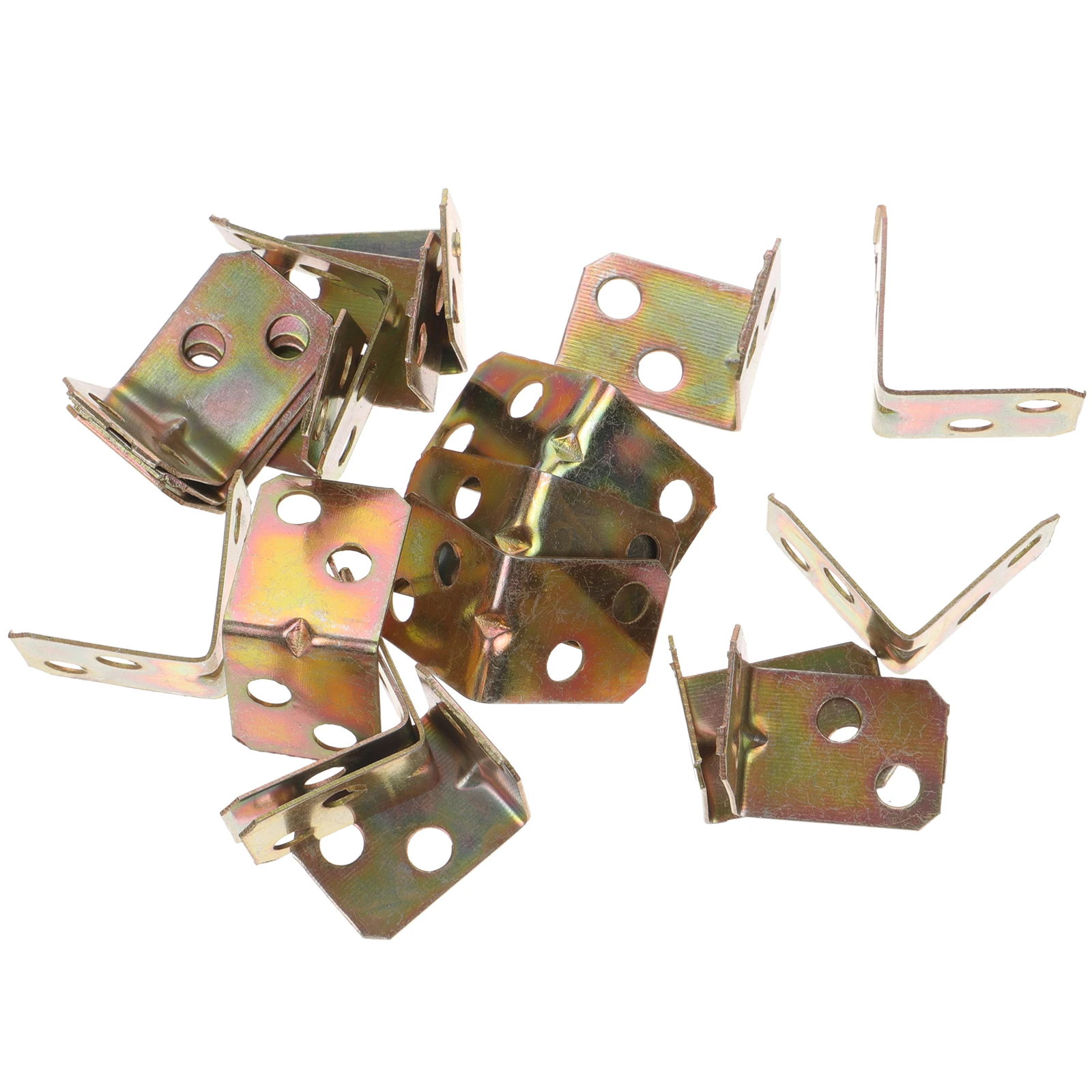 

20pcs Stainless Steel Corner Brackets Heavy Duty Right Angle Metal Shelf Support Furniture Hardware Practical Brace Durable