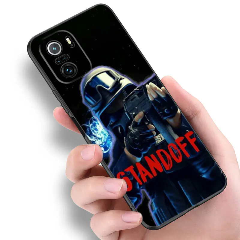 Hot Game STANDOFF-2 Black Silicone Phone Case For Xiaomi POCO X3 X4 NFC F5 M3 M4 M6 X5 X6 Pro F3 F4 GT 5G C55 C65 M5