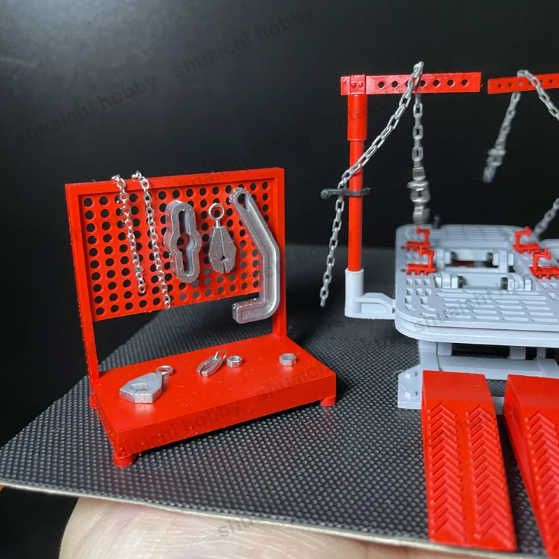 1セット シミュレーションカーフレーム矯正キット ミニチュア自動車ビーム矯正器具 修理ツール 1/64 ガレージモデルシーン用