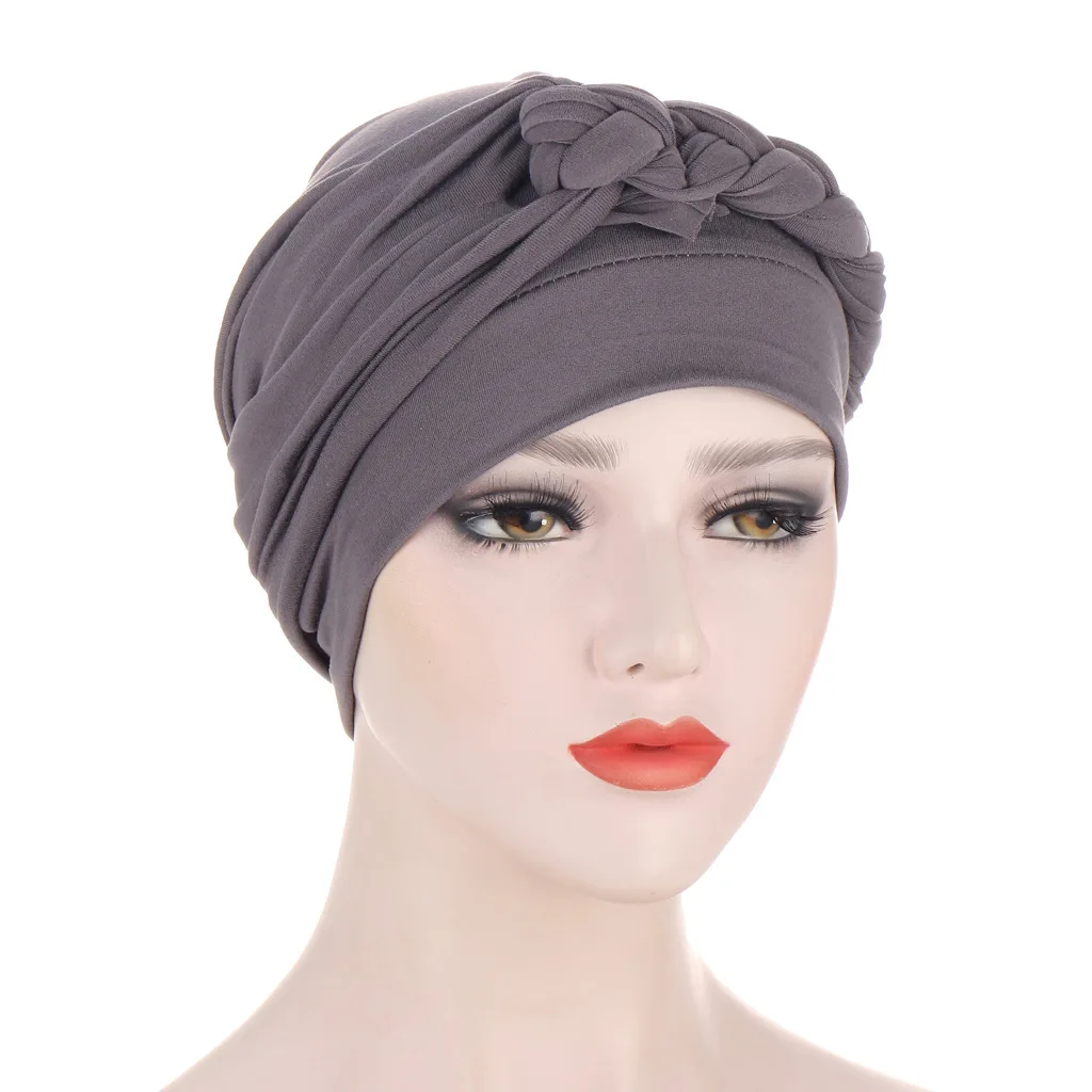 2024 New Spot arabo Side Braid Multi Color Soft Headband Hat cappello a tesa piatta musulmano mediorientale