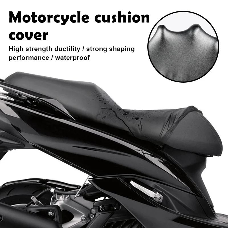 

Motorcycle Seat Cushion Cover Waterproof Sun Proof Rainproof Elastic Vehicle Seat Cover All Season Leather Seat Cover