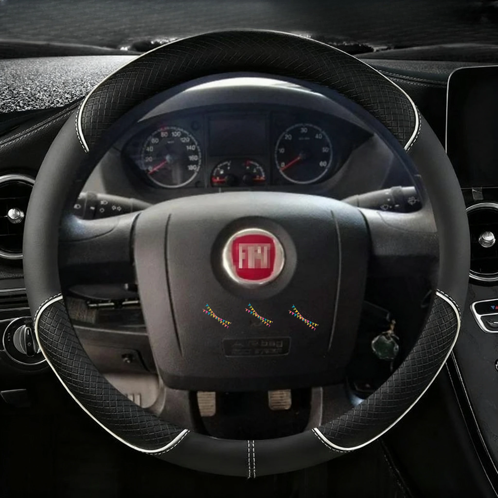 

Автомобильный чехол на руль для Fiat Ducato Peugeot Boxer Citroen, перемычка, реле, автоаксессуары, кожа из микрофибры