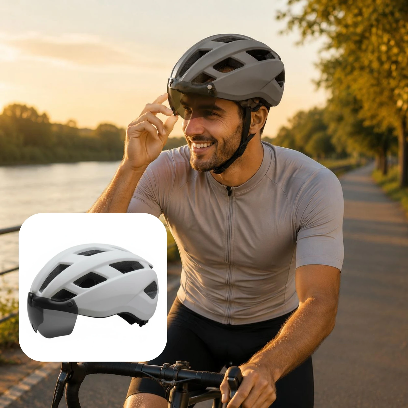 Casco da mountain bike con vis - Mountain Biking Gear For Men recensione e prezzo