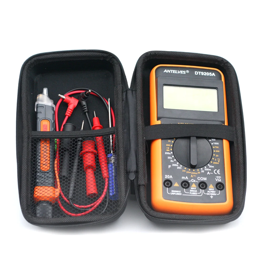 Digital Multimeter Bag Tools Bag Test Leads Storage Box Portable Protective PVC Bag Carry Cover BOX Digital Clamp Meter NEW