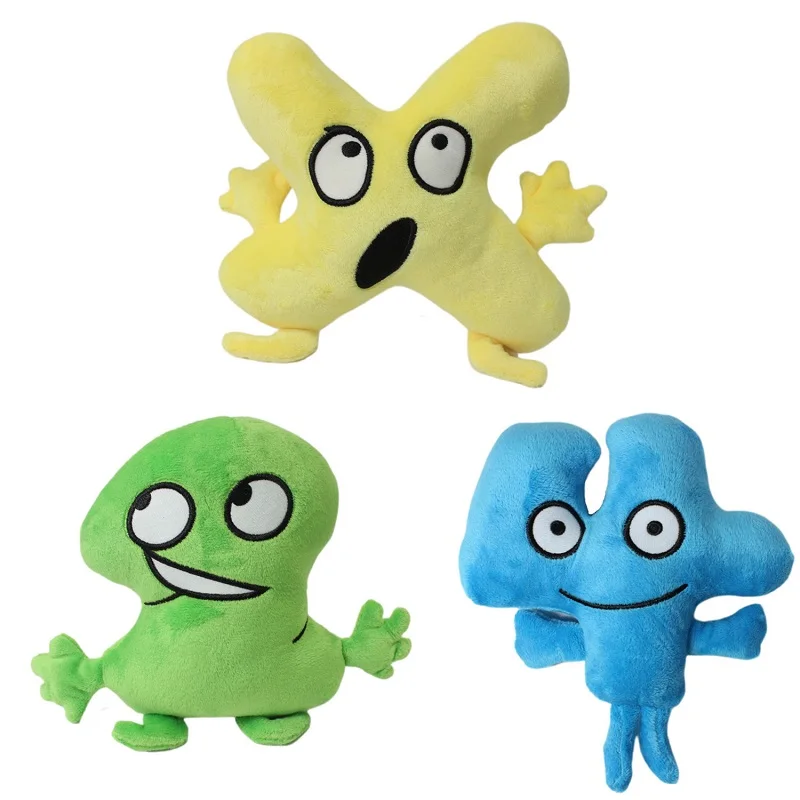 Mainan anak-anak boneka hewan lembut BFDI satu dua empat X boneka hewan lembut tombol jam wafel bola kipas hadiah anak