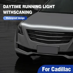 For Cadillac CTS ATS SRX BLS XLR XTS STS XT4 CT4 XT5 CT5 XT6 12V Scan Starting Car Hood Light Strip LED Daytime Running Light