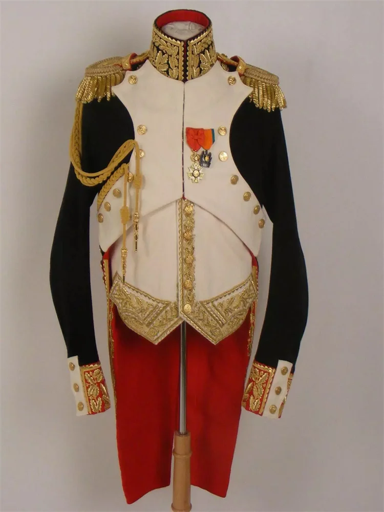 

Men French Napoleonic Costume Uniform of Dorsenne Colonial Military Aristocrat Military Jacket