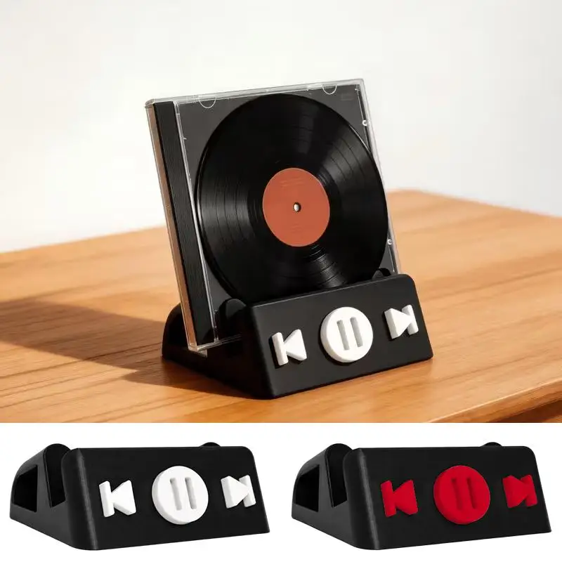 Vinyl Record Desktop Display Stand Album Storage Base Home Office Decor Record Accessory Perfect Gift For Vinyl Collectors