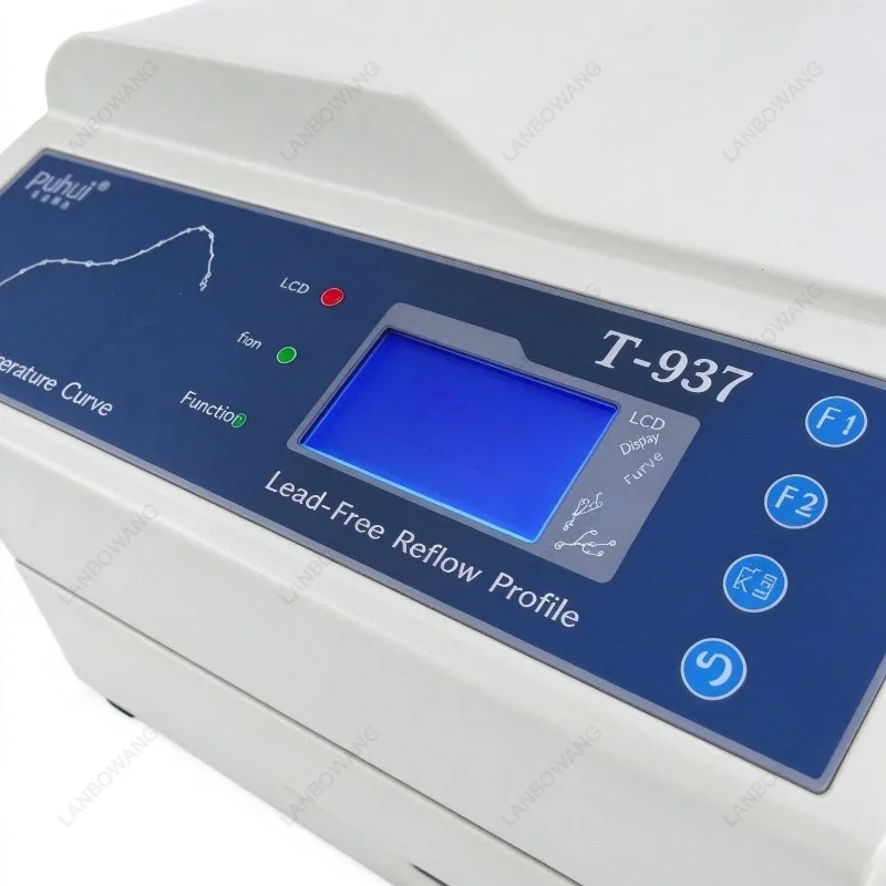 For PUHUI T-937 Lead Free Reflow Oven 2300W Desktop Infrared IC Heater BGA SMD SMT Soldering Station Hot Air Wave Machine