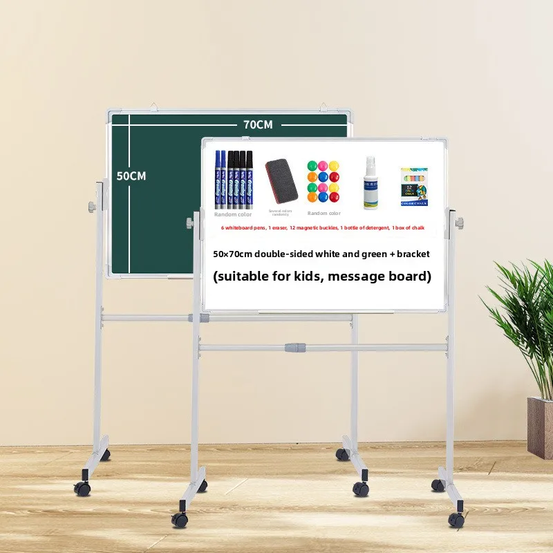 Mobile Whiteboard Easel Standing Magnetic Dry Erase Board for Kids & Office