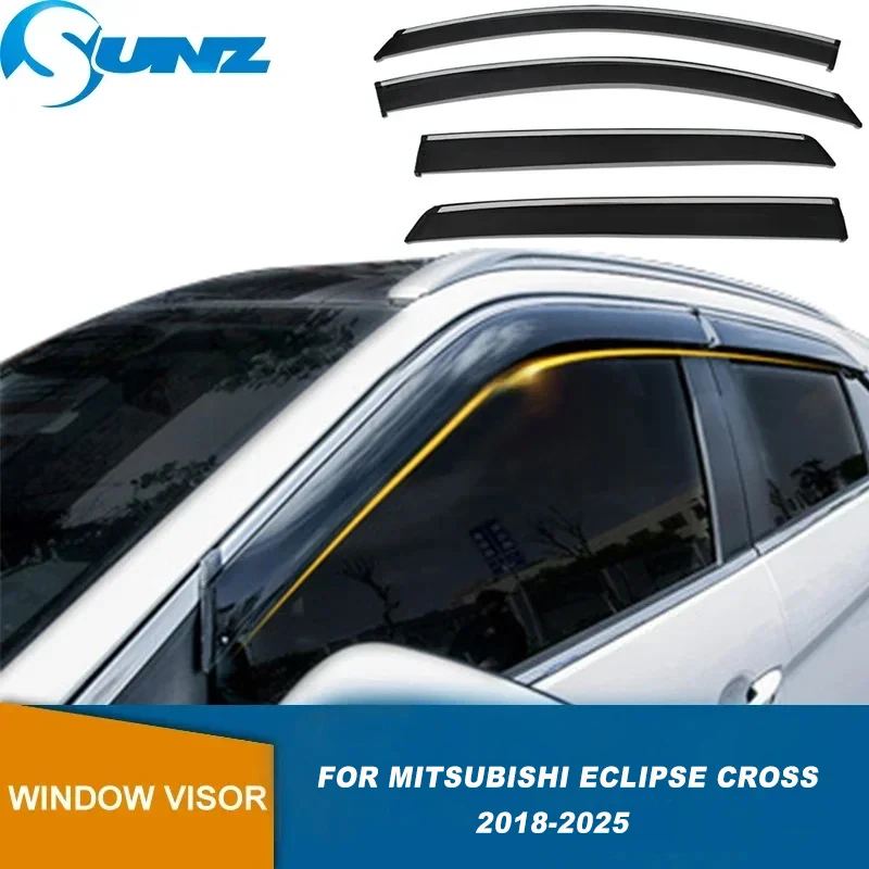 Car Window Deflector For Mitsubishi Eclipse Cross 2018 2019 2020 2021 2022 2023 2024 2025  Sun Rain Guard Visor Weathershield