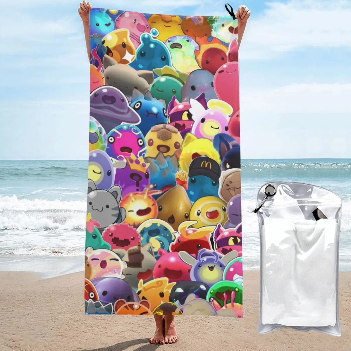 

Slime Rancher Cartoon Game Anime Cute Beach Towel Soft Microfiber Quick Dry Absorbent Quick Towels For Swimming