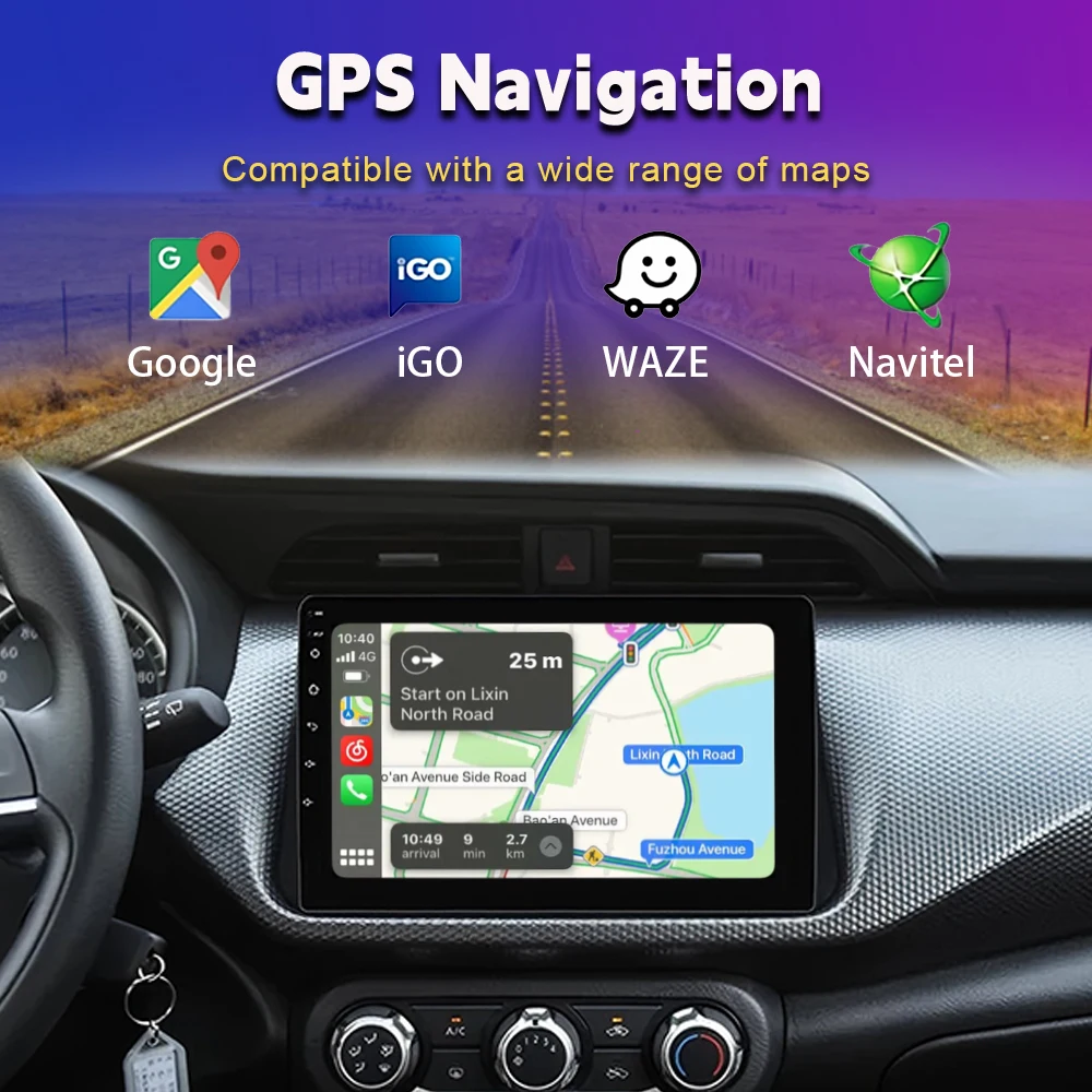 Android 16 Carplay Auto 2K Screen Car Radio Multimedia Player For Nissan Kicks Micra P15 2016 - 2020 DSP Autoradio Stereo 2din
