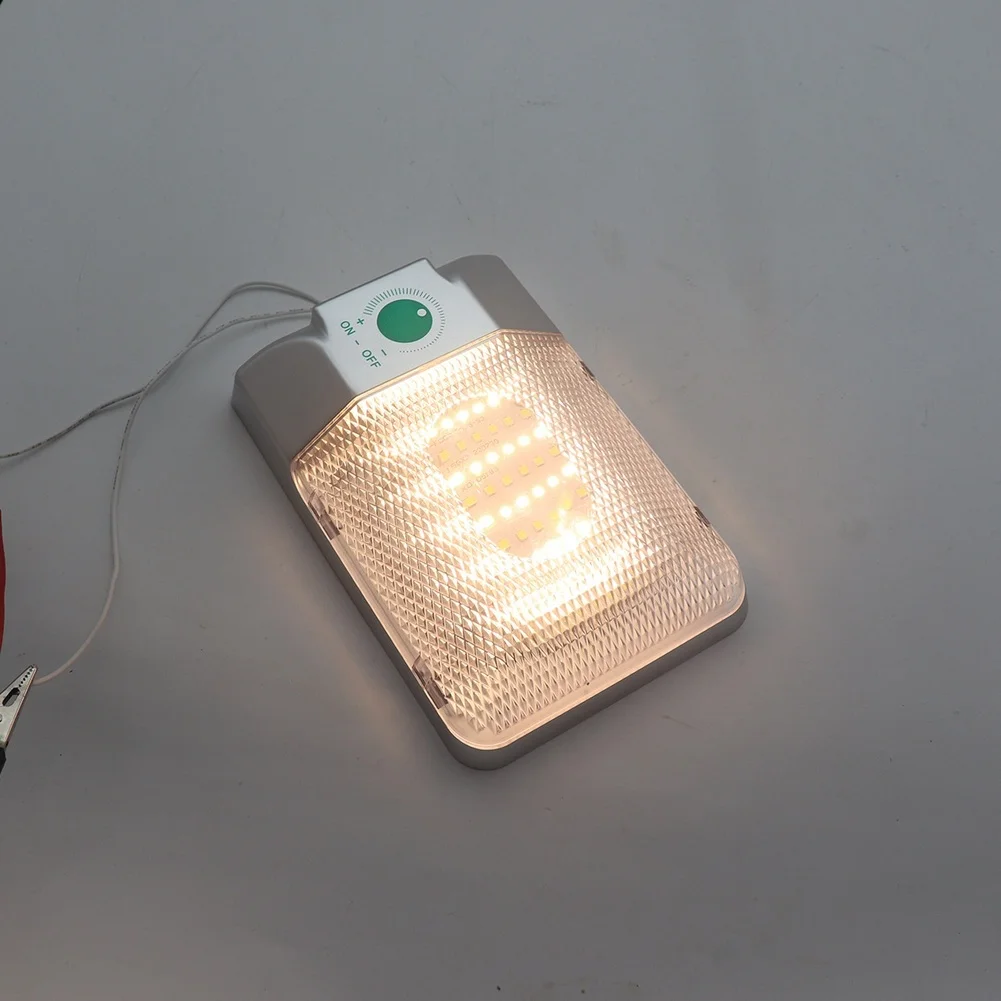 12V LED RV Ceiling Light Car Interior Reading Lamp Touch Control Three Color RV Camper Trailer Interior Light Ceiling