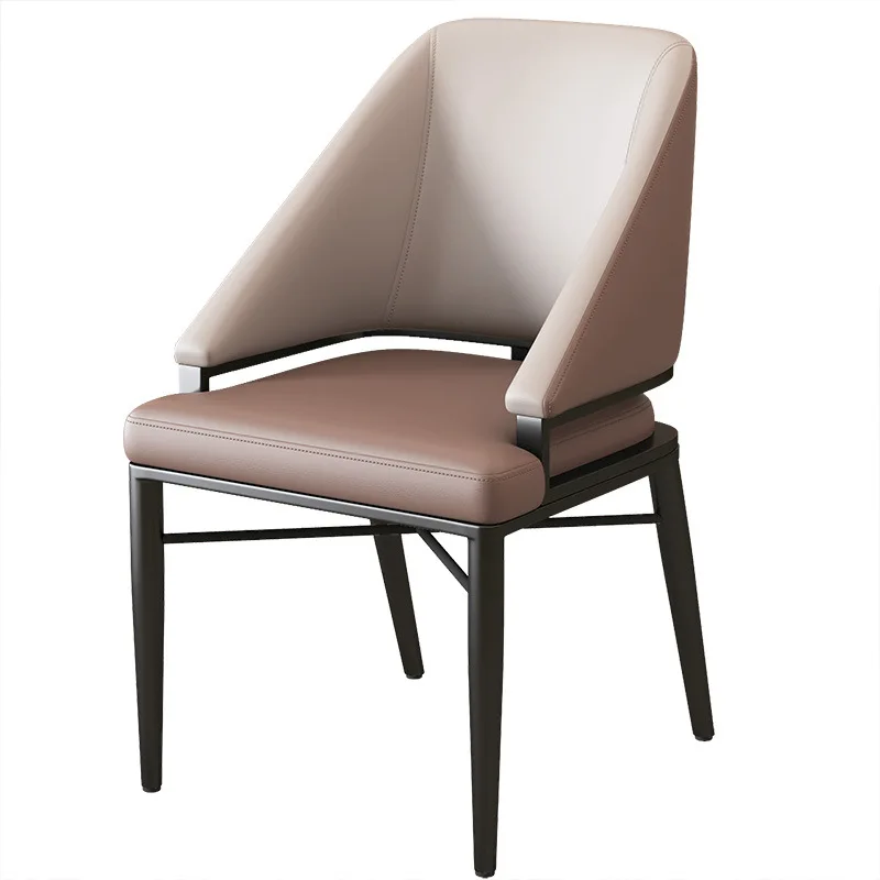 

Italian Light Luxury Dining Chair Modern Simple Home Cafe Restaurant Hotel Commercial Backrest Stool