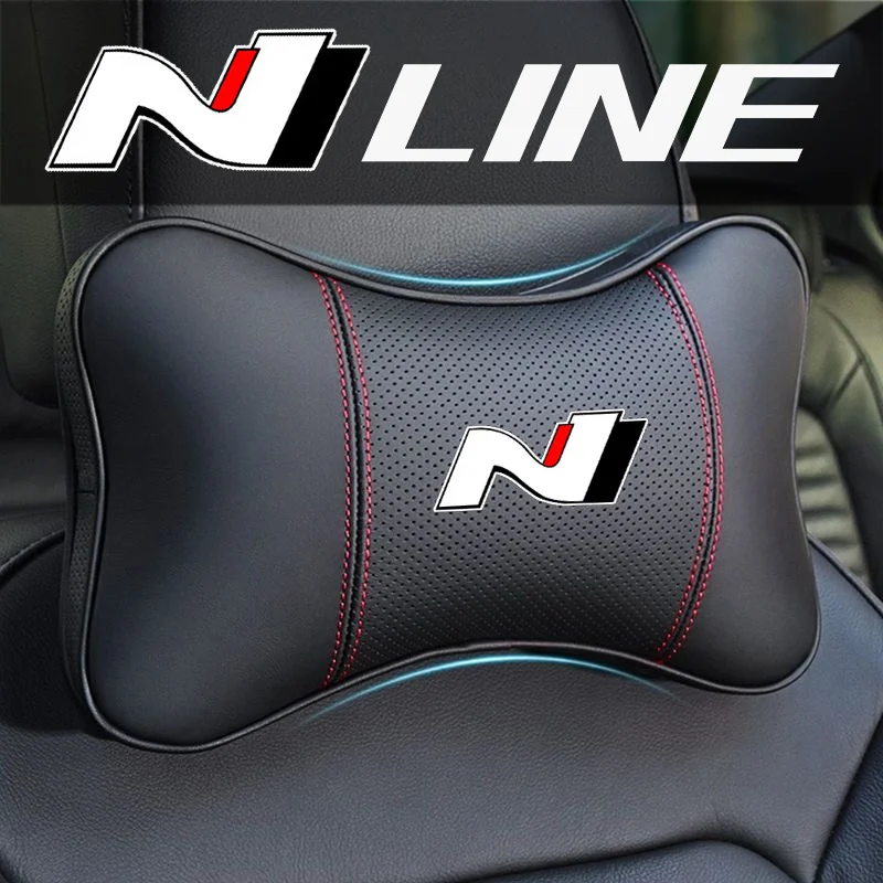 Auto-Sitzkissen für Kopfstütze, Nackenkissen für Hyundai N Performance Elantra i30 Fastback i20 IONIQ 5 6 N Zubehör Innenraum