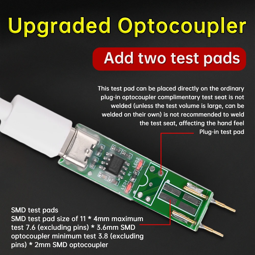 Upgraded Optocoupler Tester 4Pin Optocoupler Online Test Module Optocoupler Electronic Repair Tool For 817/781/521 Plug-in Patch