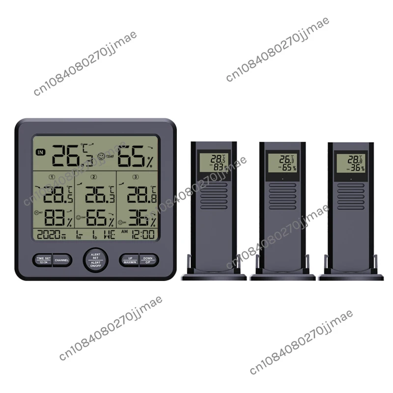 TS-6210 stazione meteorologica Wireless Display LCD a LED per interni/esterni misuratore di umidità della temperatura digitale allarme di tendenza 3