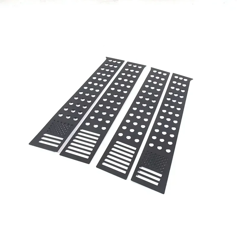 For Ford Ranger Wildtrak T7 T8 15-21 Aluminum Alloy Black Car Windows B-pillar Center Column Cover Trim Sticker Car Accessories