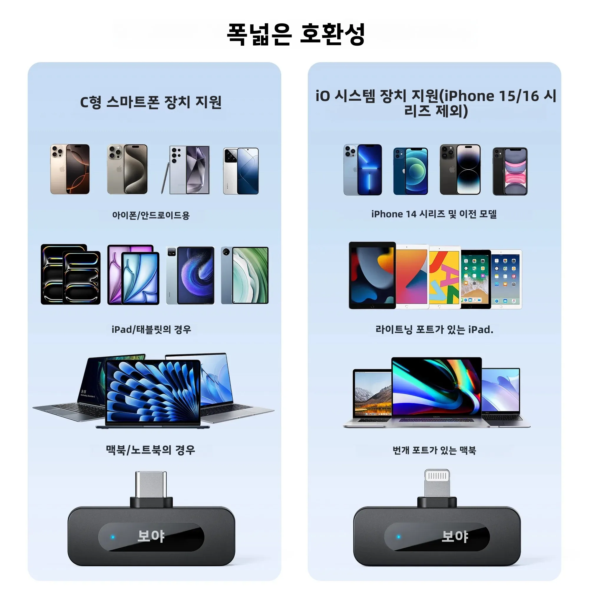 BOYA BY-V3 무선 라발리에 옷깃 마이크 iPhone 안드로이드 카메라 라이브 스트리... - 5