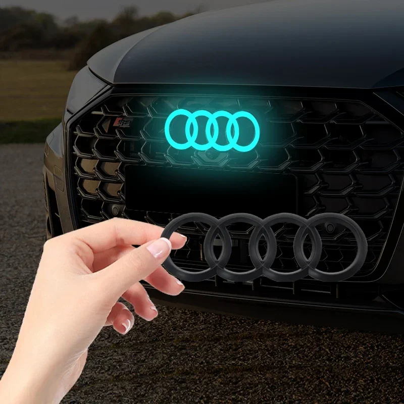 Car LED Front Grille Logo Lamp, Static White Light, 249, 273, 285mm, Audi A3, A4, A5, A6, A7, A8, S3, S4, S5, S6, S7,Q3,Q5,Q7,TT