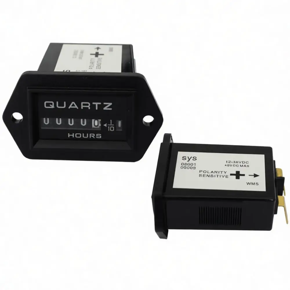 For SUMW Industrial Hour Meter Gauge Excavator Crane Loader Generator Maintenance Tracking Electric Timer Instrument