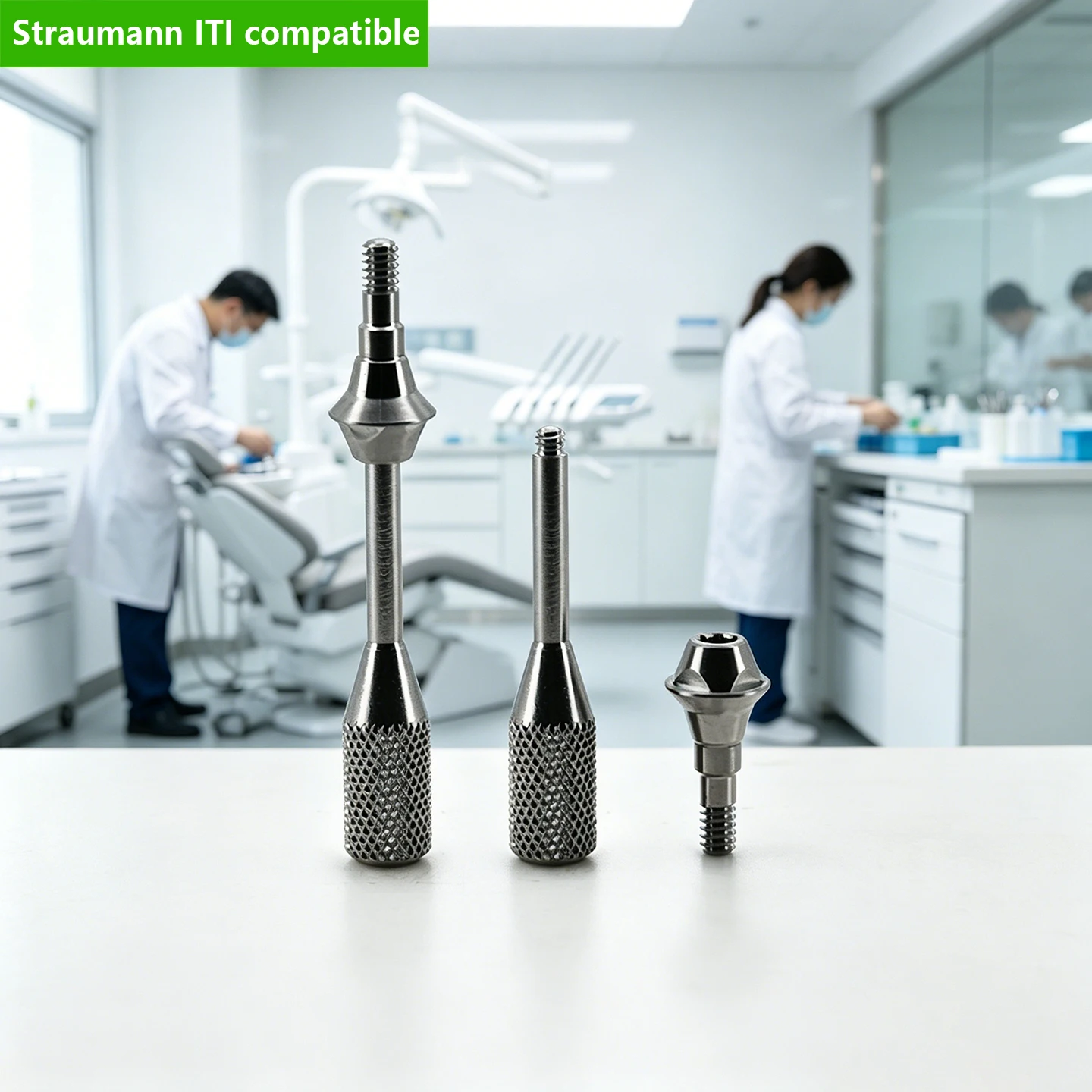 Titanium Grade 5 Straight Abutment for Straumann Multi-Unit Screw Retained CAD/CAM Lab Supply Prosthetic Parts OEM Factory Price