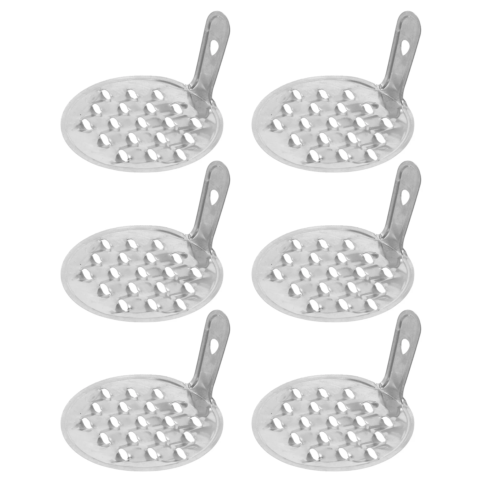 

6pcs Liangpi Planer Kitchen Scraper Stainless Steel Food Utensils Jelly Scrapers Cold Noodle Tools Practical Even Holes