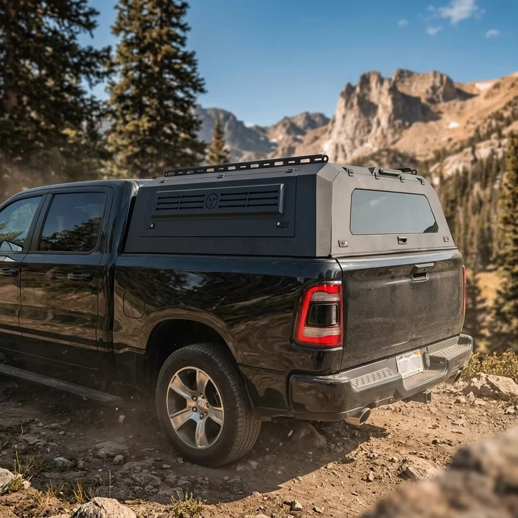 Factory Direct Sales High Quality Pickup Hard Topper Aluminum Alloy Canopy Split Truck Cover Canopy for Silverado 1500