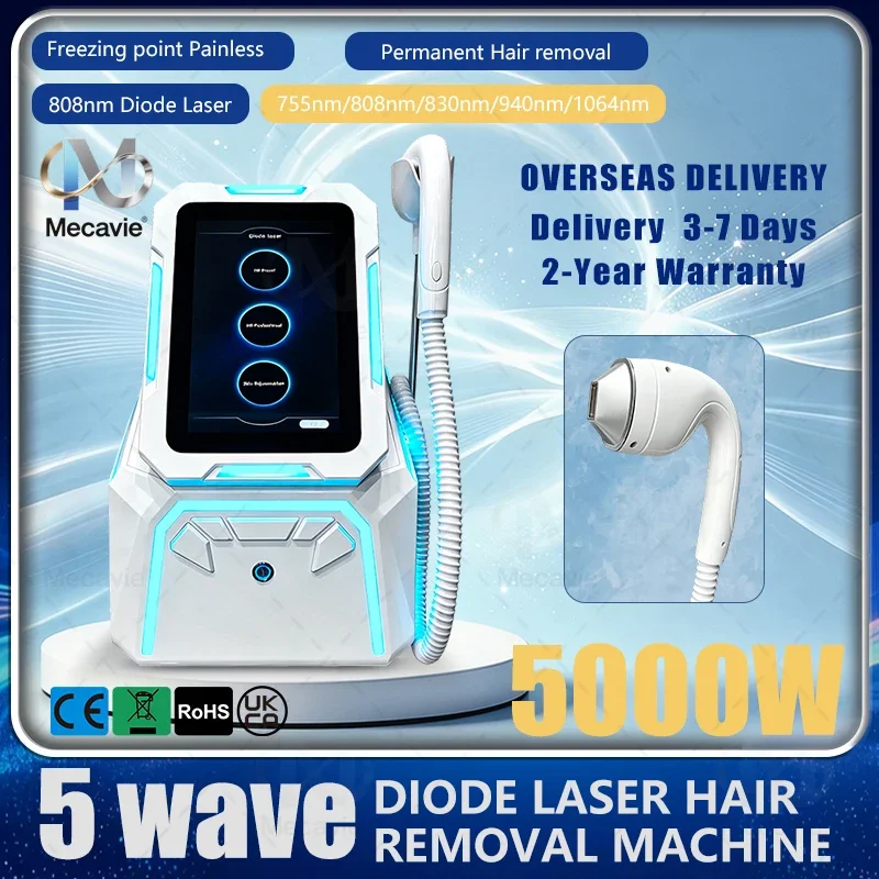 6000W FAC Diode Hair Removal Machine Ice Cooling Professional Beauty Device Painless Body Epilator For Salon And Home Use