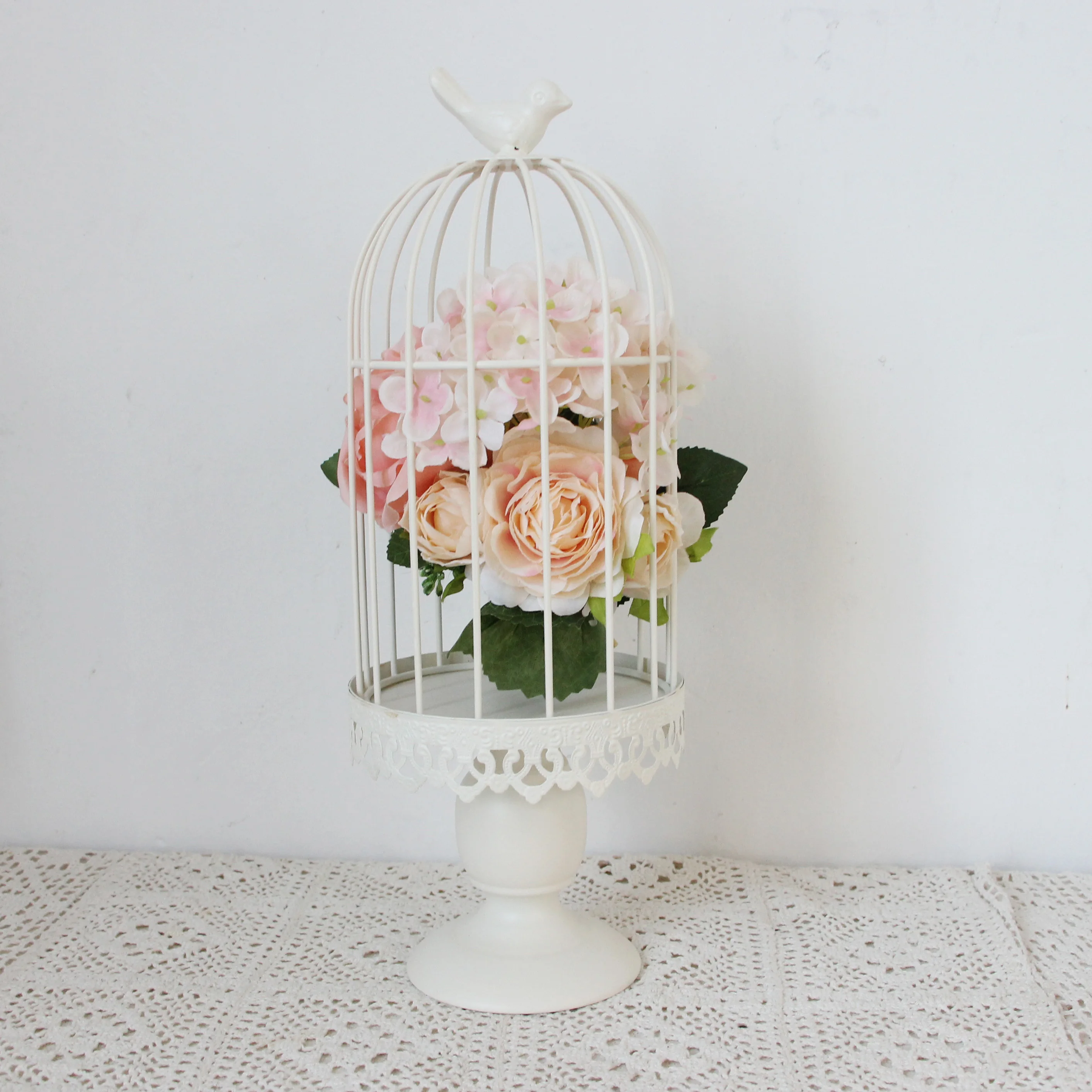 New Modern iron wrought metal birdcage Sets large bird cage decoration hanging flowerpot succulent plants