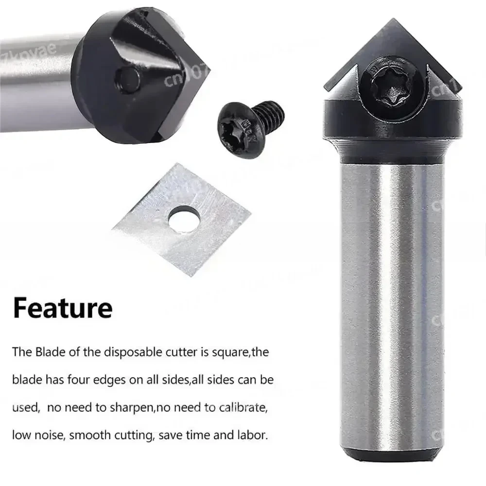 90 Degree V-Groove Carving Knife Woodworking Milling Cutter V Shaped Cutting Tool