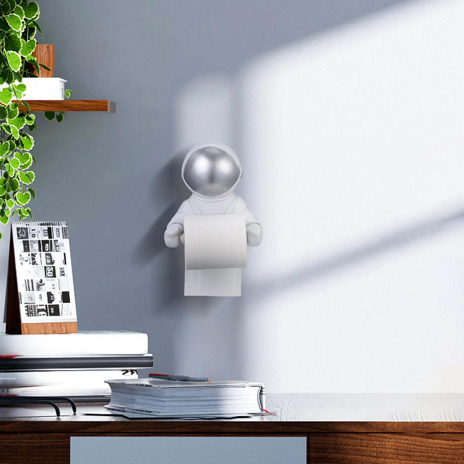 

Astronaut Tissue Holder Resin Paper Towel Stand For Bathroom Kitchen Living Room Stable Base Tissue Storage Rack