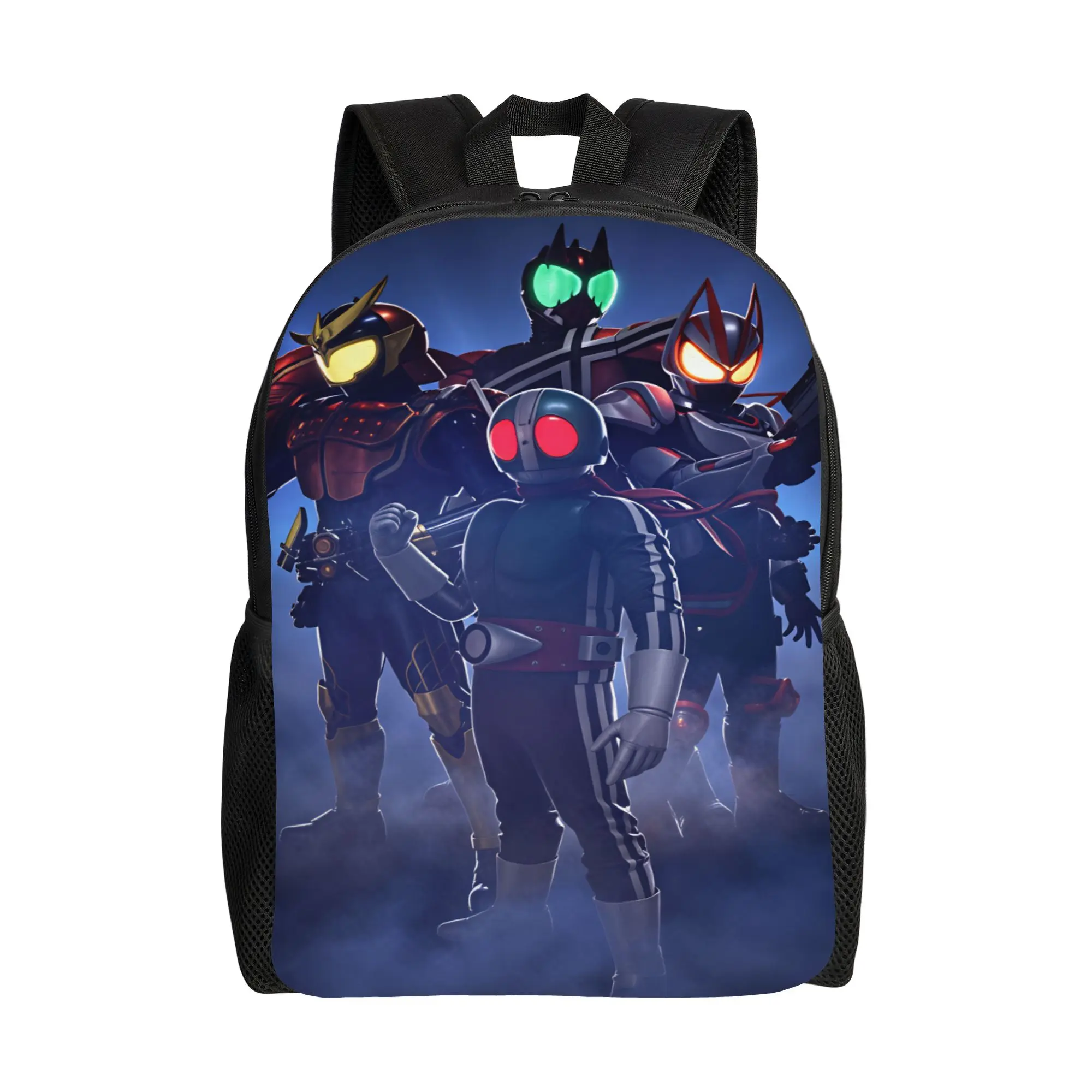 Kamen Riders Backpack  Workout Backpacks Student Novelty High School Bags Design Soft Rucksack