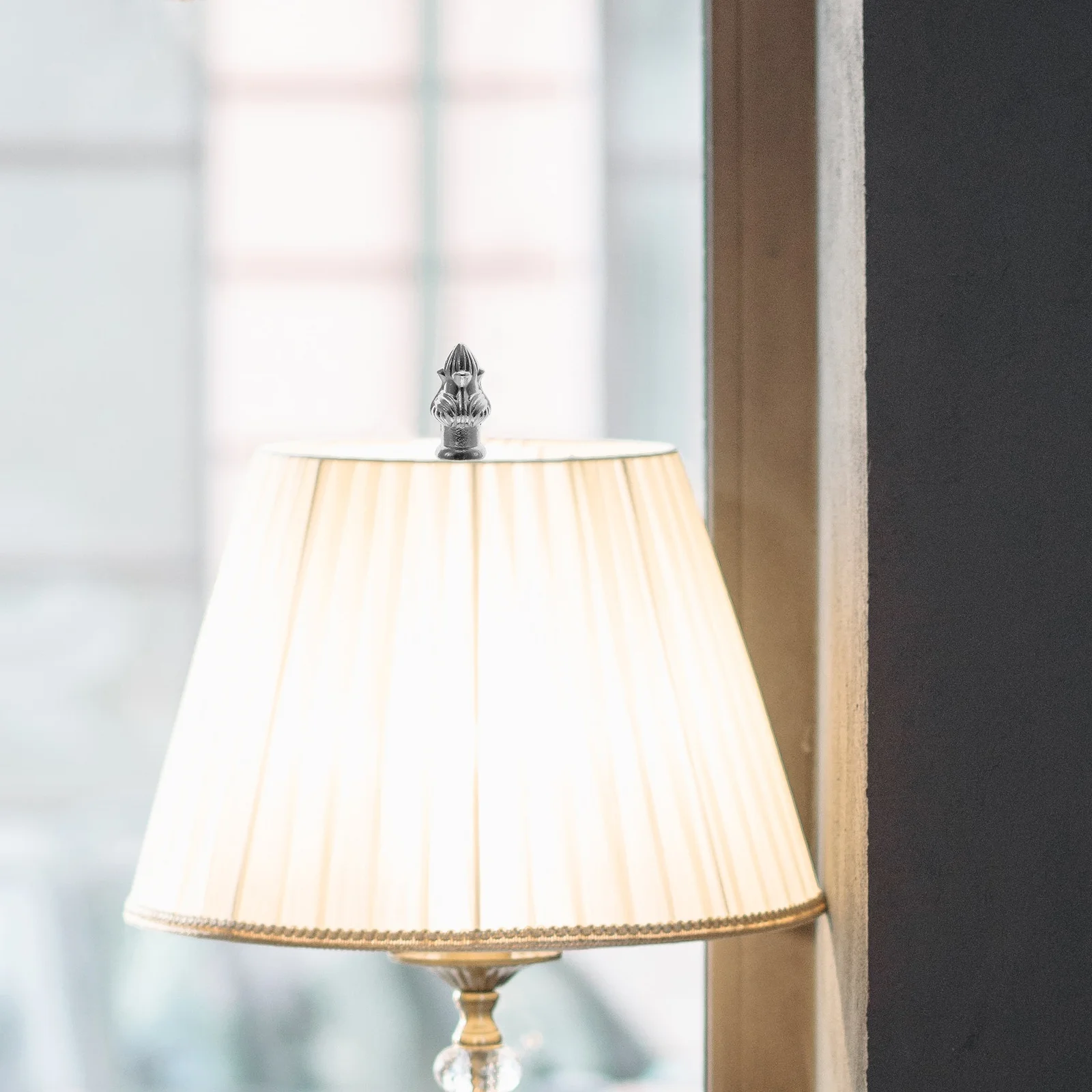 6 قطعة مصباح Finials النحاس إنهاء الصلبة المعادن ضوء المسمار قبعات للثريات مُثبتة في السقف غطاء مصباح حامل ديكور