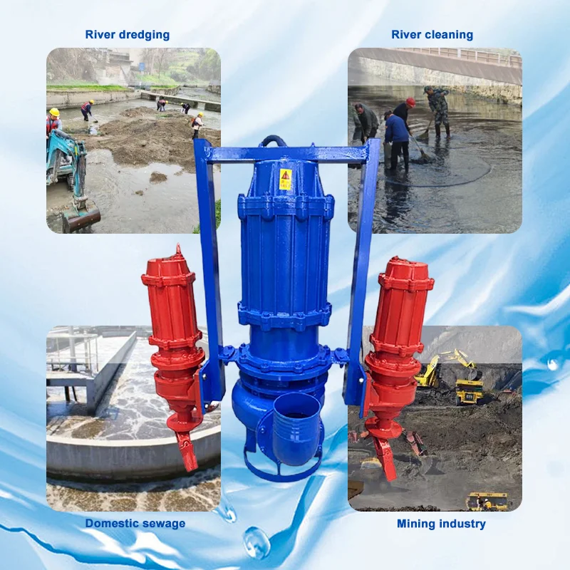 Sand Dredging Suction Mud Pump with Agitator High-Pressure Electrical Sand Submersible Slurry Pump With Wear