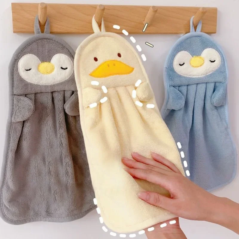 

Skin-friendly Soft Cartoon Cute Animal Hand Wiping Cloth Coral Velvet Absorbent Towel Household Bathroom Kitchen Towel Sets